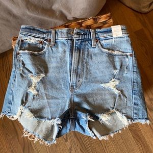 high rise mom shorts
